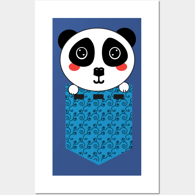 Pocket Panda Wall Art by FamilyCurios